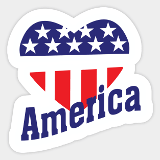 Love America Sticker